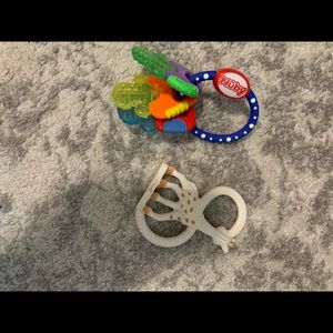 Teethers and hanging toys for baby